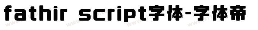 fathir script字体字体转换